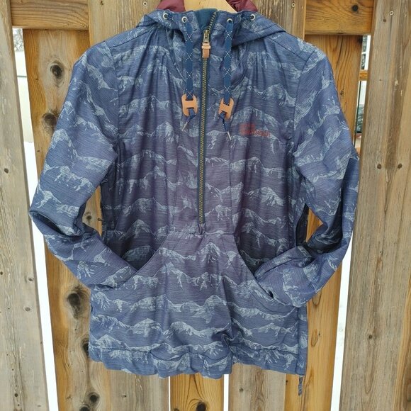 WESTBEACH Pullover Jacket Women's Size Small Mountain Pattern Snowboarding - Picture 2 of 11